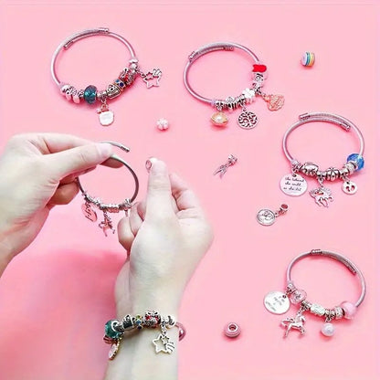 🎅Early Christmas Sale 49% OFF 🎁 Girls Charm Bracelet Making Kit
