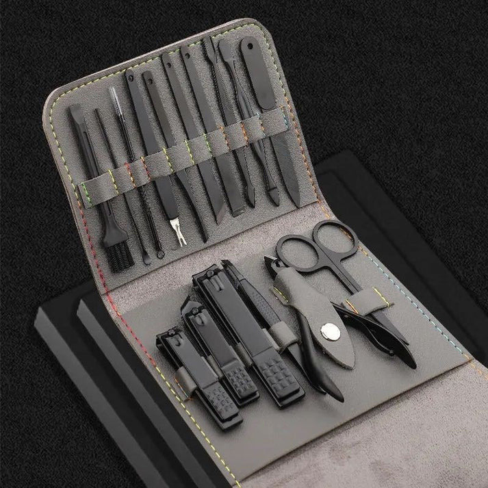 LUXR® Good-Looking Foldable Stainless Steel Nail Clipper Set