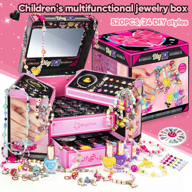 🎅Early Christmas Sale 49% OFF 🎁 Girls Charm Bracelet Making Kit